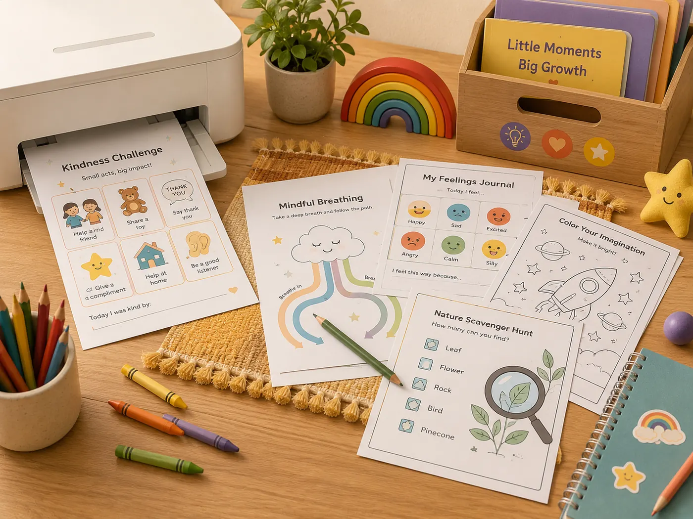 Printable activity sheets, crafts, and learning adventures ready to download